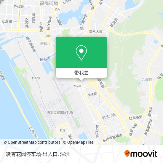 凌霄花园停车场-出入口地图