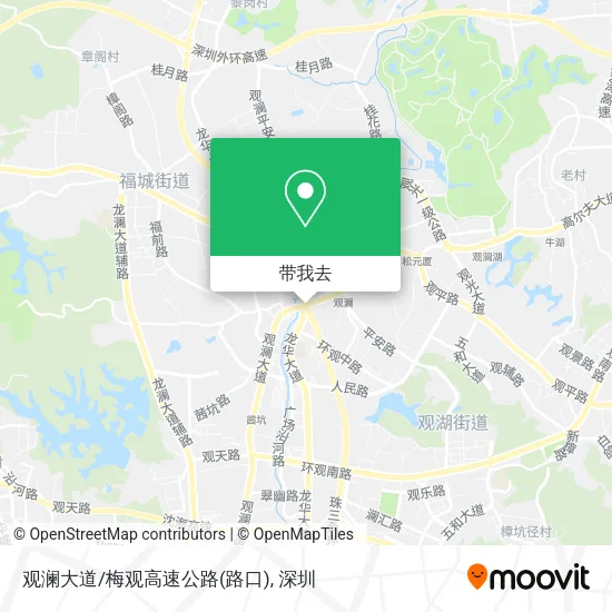 观澜大道/梅观高速公路(路口)地图