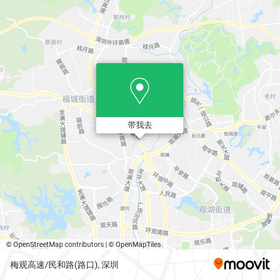 梅观高速/民和路(路口)地图