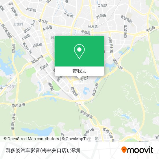 群多姿汽车影音(梅林关口店)地图