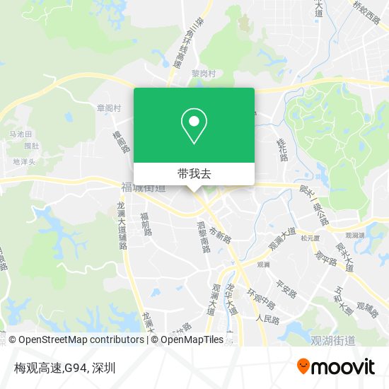 梅观高速,G94地图