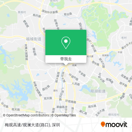梅观高速/观澜大道(路口)地图