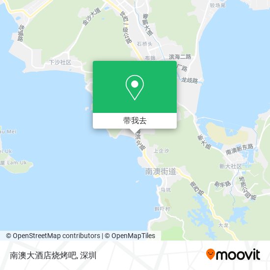 南澳大酒店烧烤吧地图
