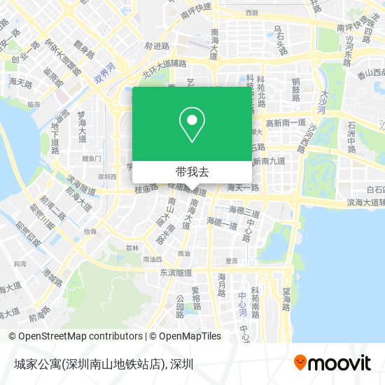 城家公寓(深圳南山地铁站店)地图