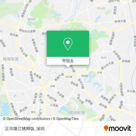 正宗隆江猪脚饭地图