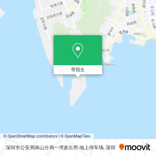 深圳市公安局南山分局一湾派出所-地上停车场地图