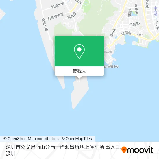 深圳市公安局南山分局一湾派出所地上停车场-出入口地图