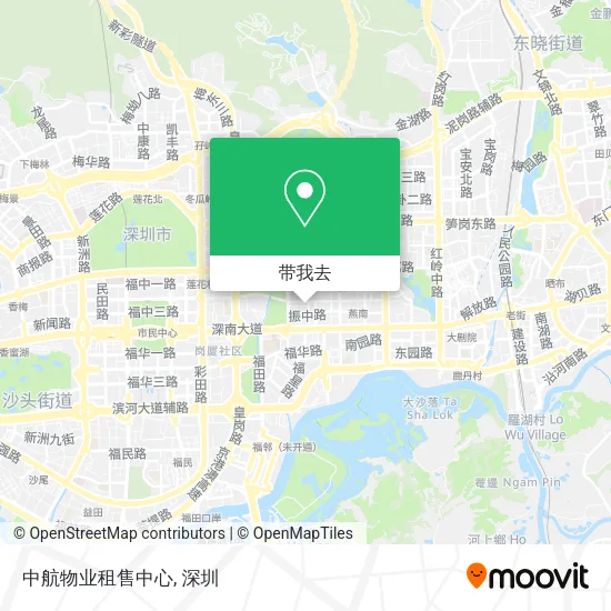 中航物业租售中心地图