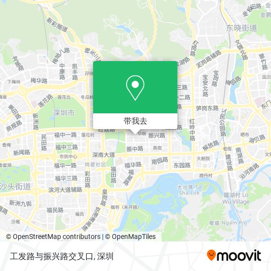 工发路与振兴路交叉口地图