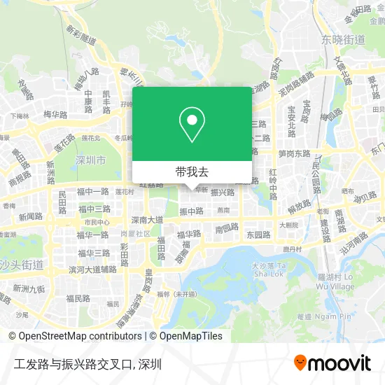 工发路与振兴路交叉口地图