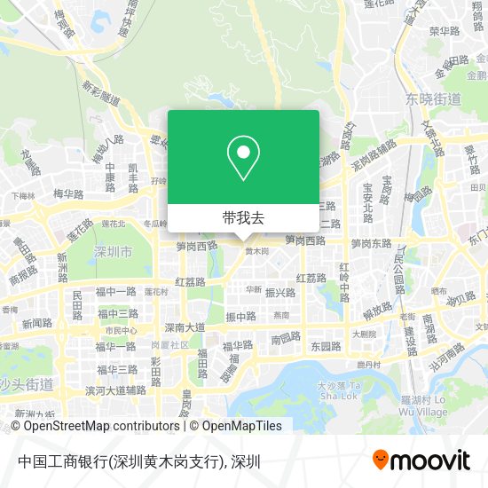 中国工商银行(深圳黄木岗支行)地图