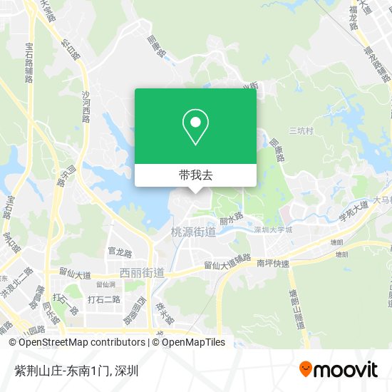 紫荆山庄-东南1门地图