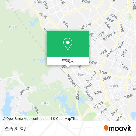 金西城地图