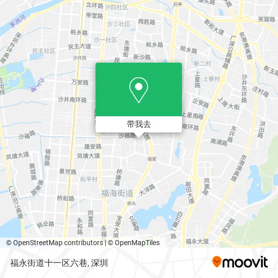 福永街道十一区六巷地图