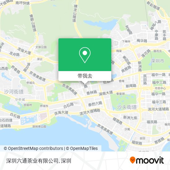 深圳六通茶业有限公司地图