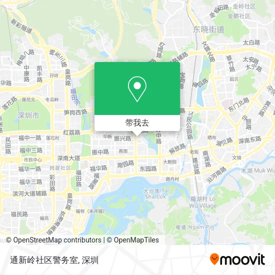 通新岭社区警务室地图