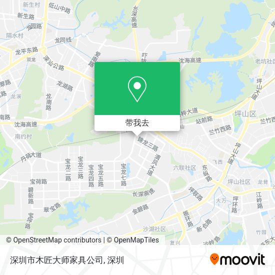 深圳市木匠大师家具公司地图