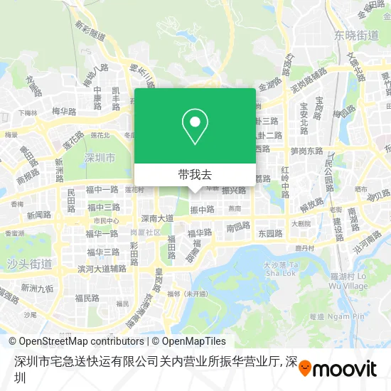 深圳市宅急送快运有限公司关内营业所振华营业厅地图
