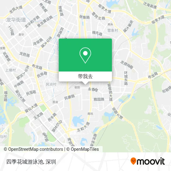 四季花城游泳池地图