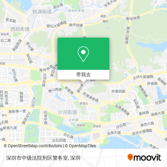 深圳市中级法院刑区警务室地图