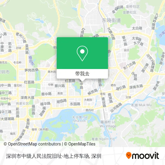 深圳市中级人民法院旧址-地上停车场地图