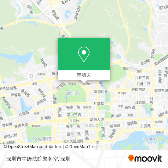 深圳市中级法院警务室地图