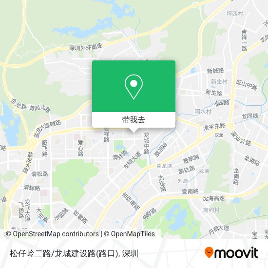 松仔岭二路/龙城建设路(路口)地图