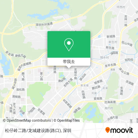 松仔岭二路/龙城建设路(路口)地图