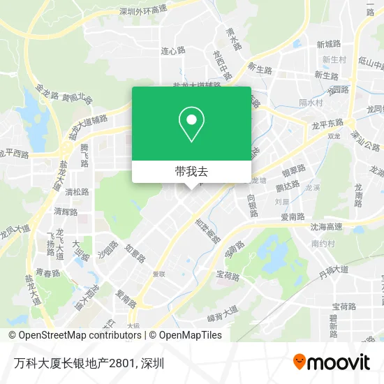 万科大厦长银地产2801地图
