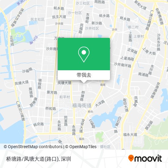 桥塘路/凤塘大道(路口)地图