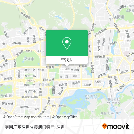 泰国广东深圳香港澳门特产地图