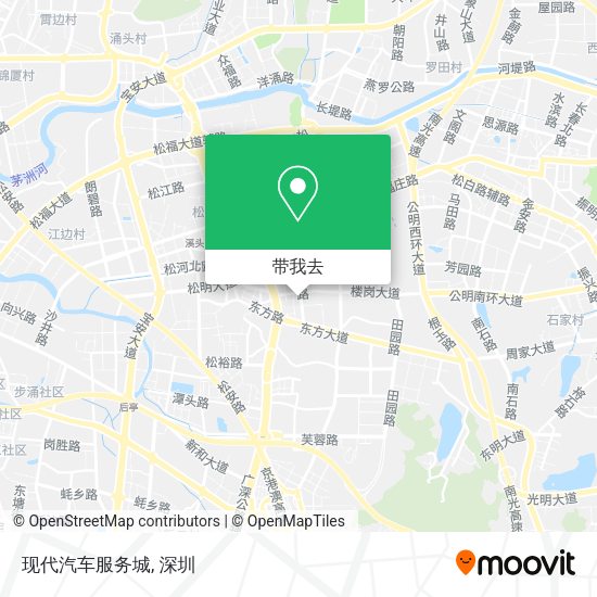 现代汽车服务城地图