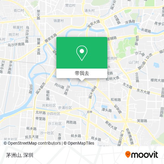 茅洲山地图