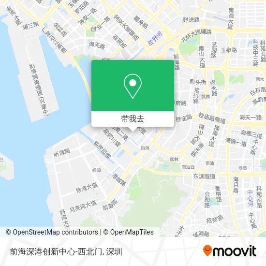 前海深港创新中心-西北门地图
