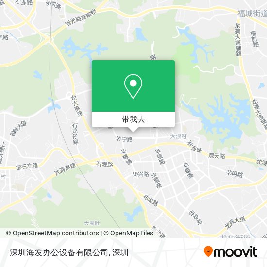 深圳海发办公设备有限公司地图