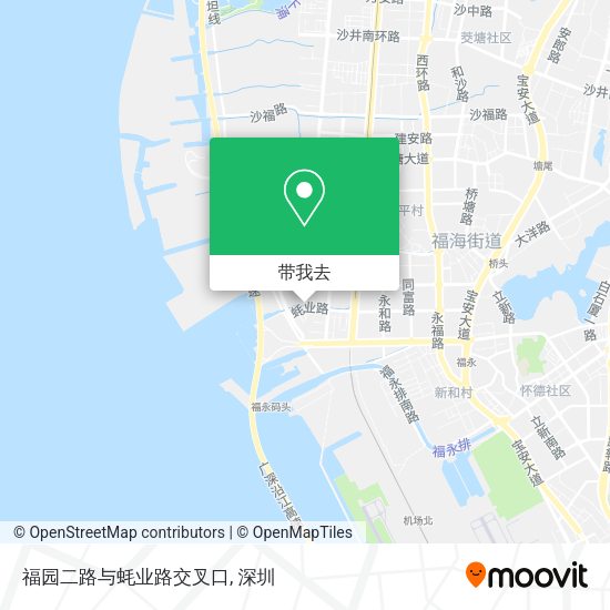 福园二路与蚝业路交叉口地图