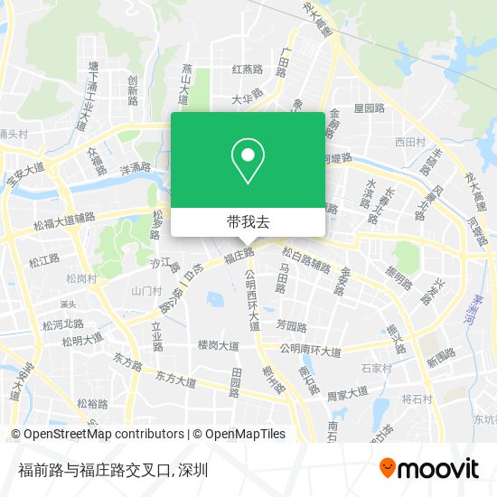 福前路与福庄路交叉口地图