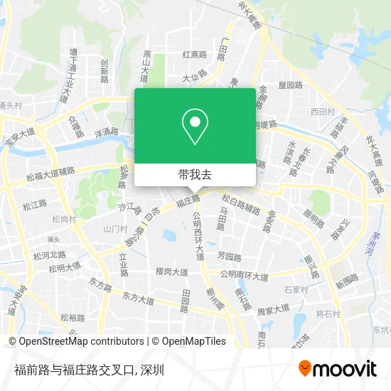 福前路与福庄路交叉口地图