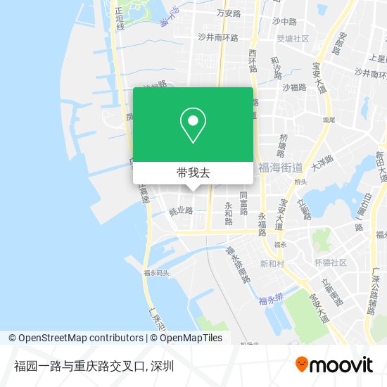 福园一路与重庆路交叉口地图