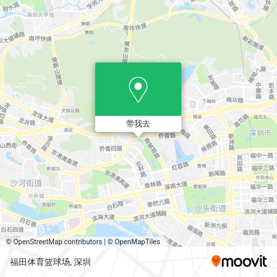 福田体育篮球场地图