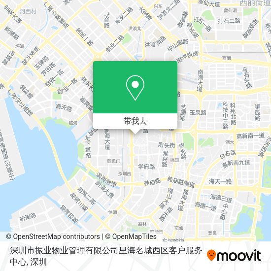 深圳市振业物业管理有限公司星海名城西区客户服务中心地图