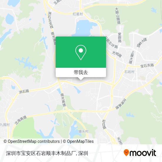 深圳市宝安区石岩顺丰木制品厂地图
