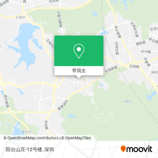 阳台山庄-12号楼地图
