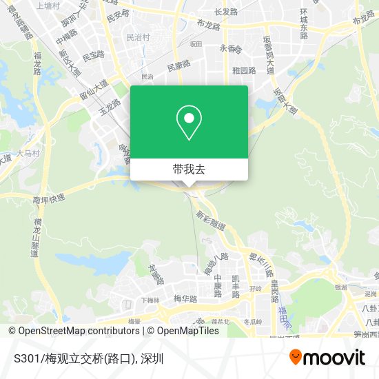 S301/梅观立交桥(路口)地图