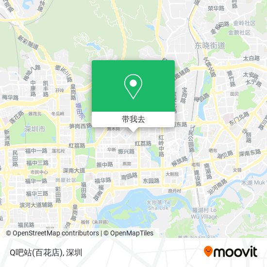 Q吧站(百花店)地图