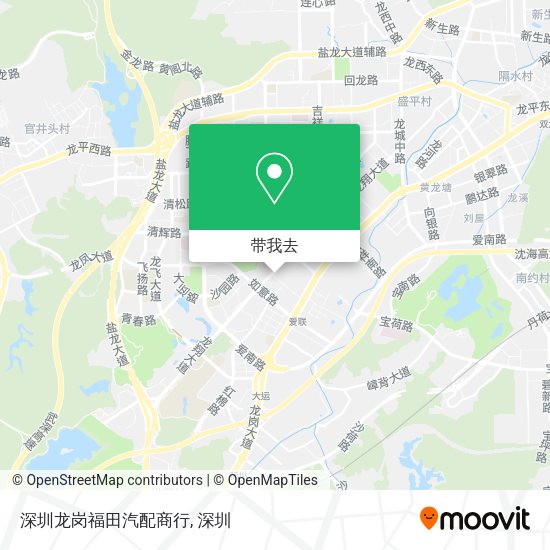 深圳龙岗福田汽配商行地图