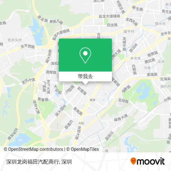 深圳龙岗福田汽配商行地图