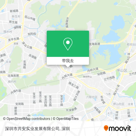 深圳市共安实业发展有限公司地图