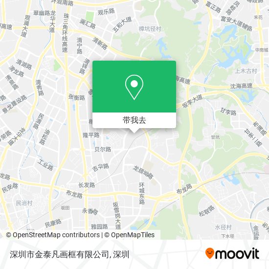 深圳市金泰凡画框有限公司地图