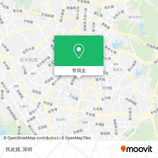 民欢路地图
